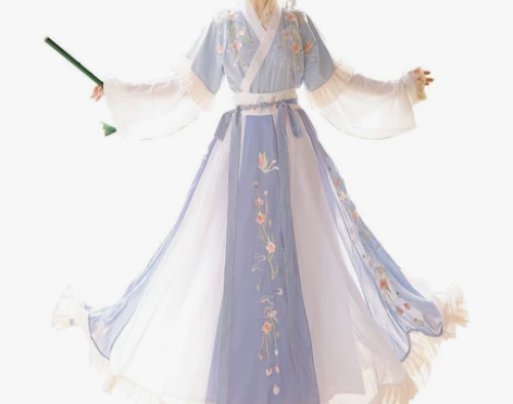 妃亦坊原创汉服女【蝶悦色】 晋制半臂中国风...