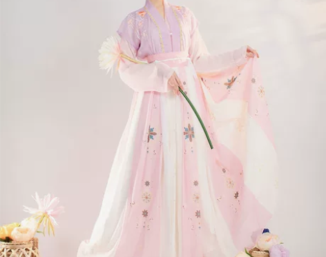 蝉佩原创汉服女正品唐制春夏款半袖唐褙子齐腰...