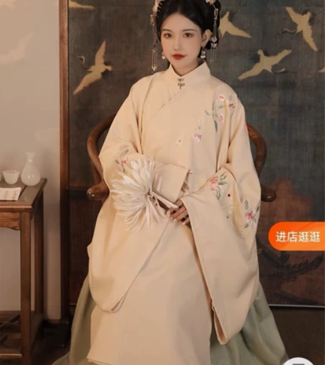 【艺缕】牡丹记 豆绿 厚款下裙 二团XL ...