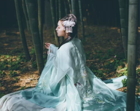 摸鱼儿白泽大袖衫情侣装CP装男装女装刺绣花...