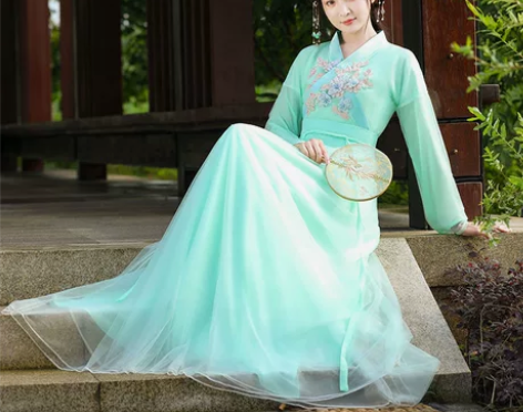 汉服女正品原创中国风古装飘逸春秋整套改良版...