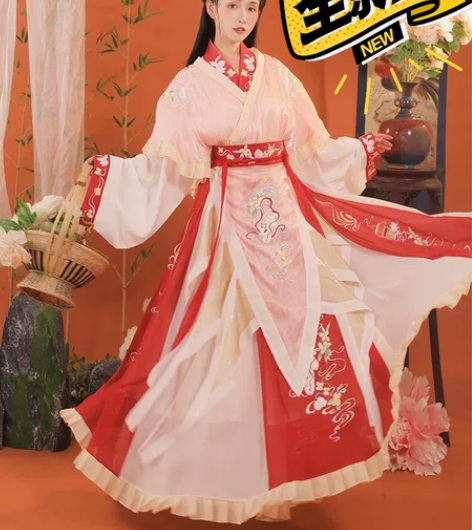 耀春广寒月兮晋制原创汉服女刺绣蔽膝十二破裙...