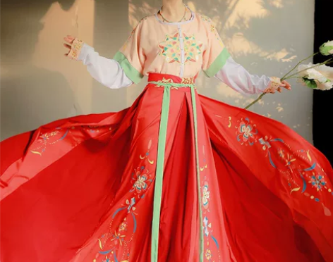 仙楚姬原创汉服女【无忧】坦领三件套一片式齐...