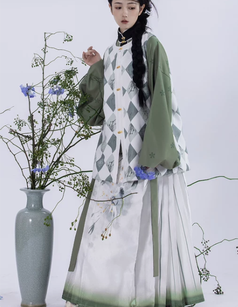 茵卡蕾逍遥仙原创明制汉服女日常马面裙立领对...