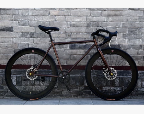 洛维斯死飞自行车男公路赛车碟刹学生女单车跑...