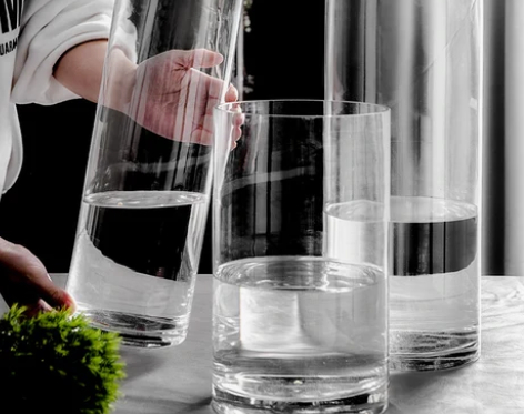 花瓶摆件客厅插花透明玻璃北欧创意简约ins...