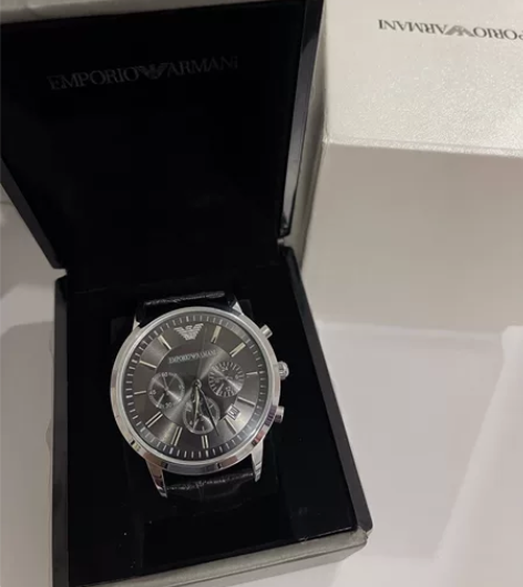 阿玛尼男表AR2447 石英表 无划痕 无...