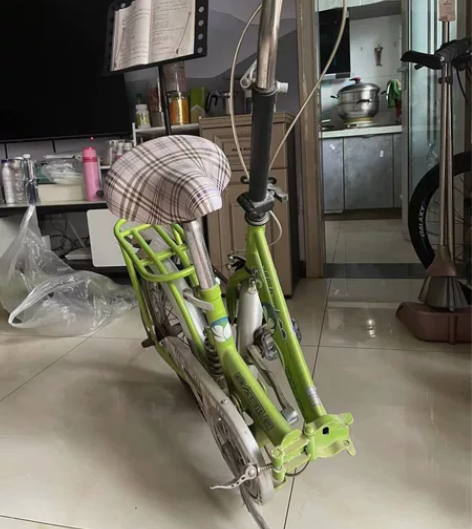 折叠自行车 120 不包邮 各个配件都没问题 可以作为孩子入...