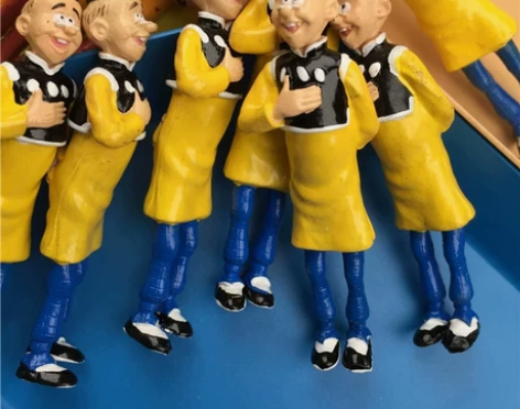 老夫子 迷你复古摆件玩具 手办模型 老夫子...