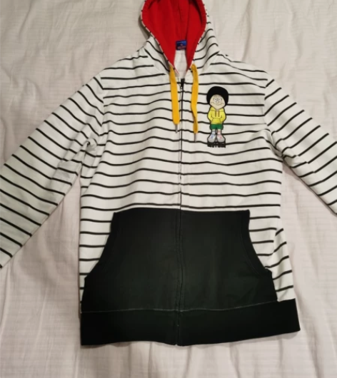 卡通 潮牌 连帽 条纹 卫衣 老夫子 工装...