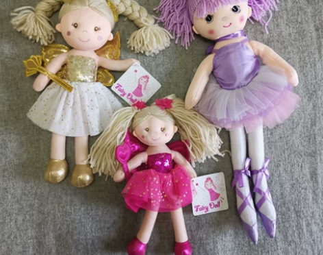 外单毛线头娃娃仙女芭蕾布娃娃玩偶过家家人偶...