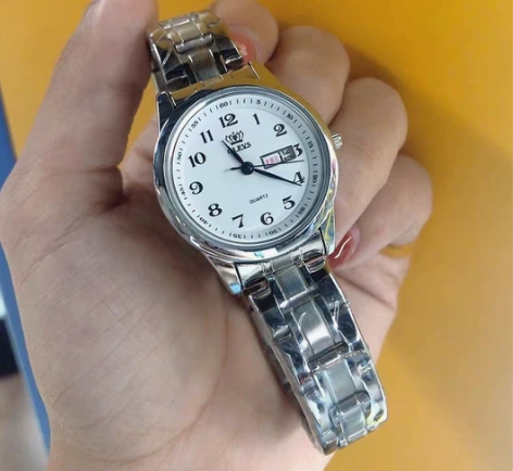 【全新】瑞士中老人手表女正品简约数字全自动...