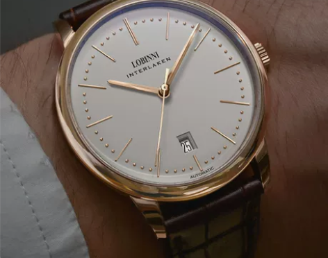 罗宾尼正品手表男士全自动机械表超薄皮带防水...