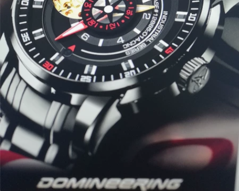 伊索手表 包装旧，手表新，镂空飞轮机械表，...