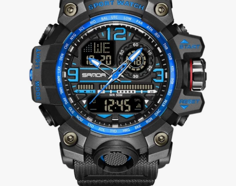 新款潮流时尚男士学生青少年电子表防水多功能...