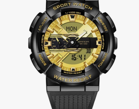 【全新包邮】三达新款幻彩男士手表时尚潮流双...