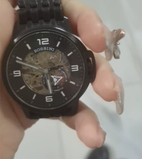 罗西尼机械男表 老公的因为买了新的就不要这...