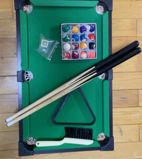 全新迷你台球桌，配件齐全，长51厘米、宽3...