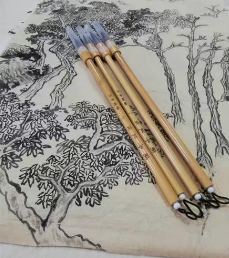 17元包邮3支装 鼠须紫毫毛笔套餐楷隶书行...