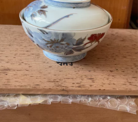 日本回流，老过墙青花盖碗。 除偏远地区包邮...