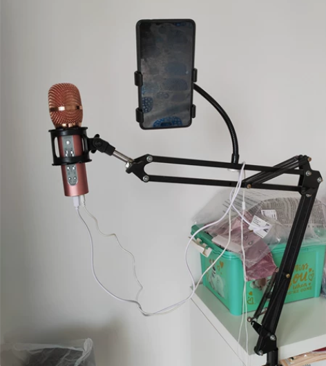 三鑫手机麦克风S6,自带声卡,送支架 以前...