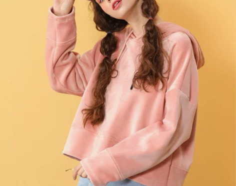 诗曼朵2018秋冬新品韩版纯色加绒加厚纯色...