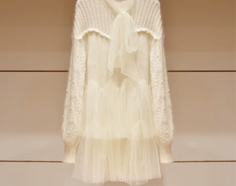 连衣裙宝丽卓雅2022秋冬新款甜美亮片蝴蝶...