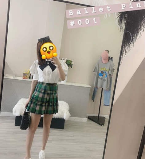 子晴家 学生裙 非常减龄 一套很新 m号 ...