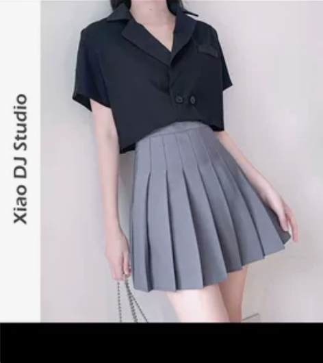 【两种长度】百褶裙女春夏学生高腰a字 显瘦...