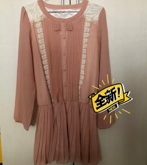 外贸店购入，雪纺连衣裙，9.5新，仅试穿未...