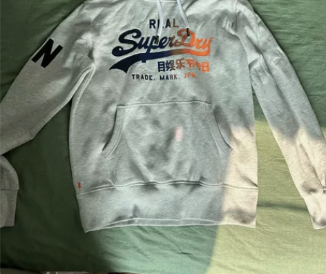 superdry超级干燥男士卫衣帽衫加绒灰...