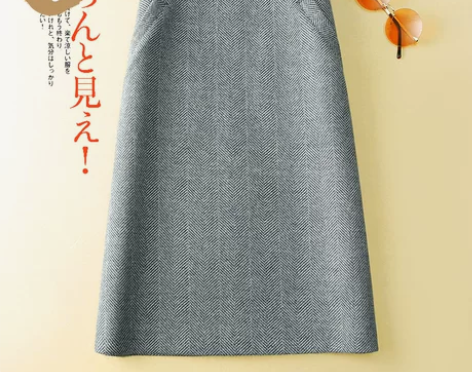 【全新】半身裙秋冬新款a字裙休闲百搭中长裙...