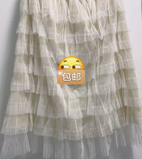 百褶蛋糕裙只穿过一次，包邮出 #小清新连衣...