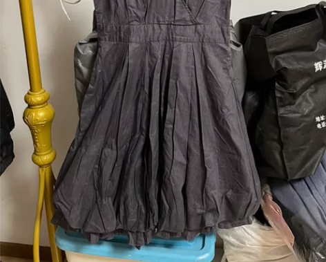 面料很好，棉的手感，适合小个子女生，花苞裙...