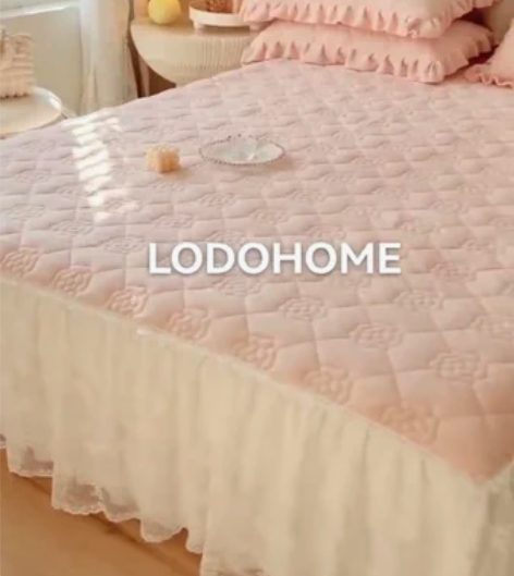 秋冬必备时尚单品 ins 牛奶绒夹棉床裙三...