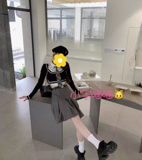 实拍XINUD斯莱特林学院 原创日韩系be...