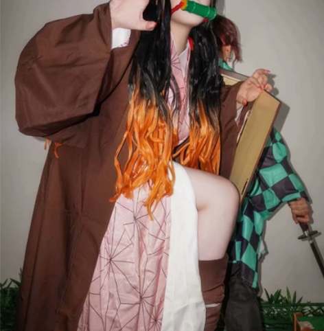 弥豆子cos服大全套l码 戳瞳就能出 含衣...