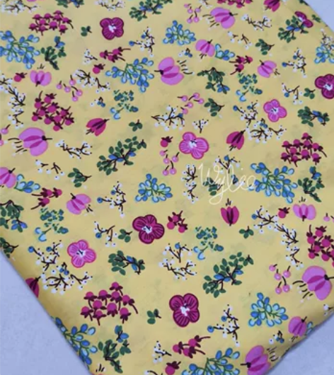 1+1.1米24元 纯棉高支棉府绸 小碎花...