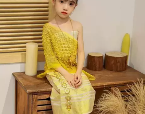 傣族民族风女童套装裙 s码适合身高105-...