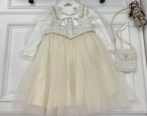 2022 秋冬新款 小香高端女童优质两件套...