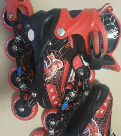 迪士尼儿童溜冰鞋全套装3-12岁6男童轮滑...