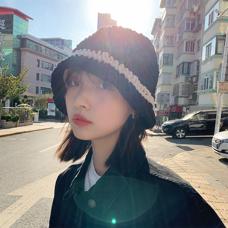 问香坊 帽子 仅试戴 不太适合我