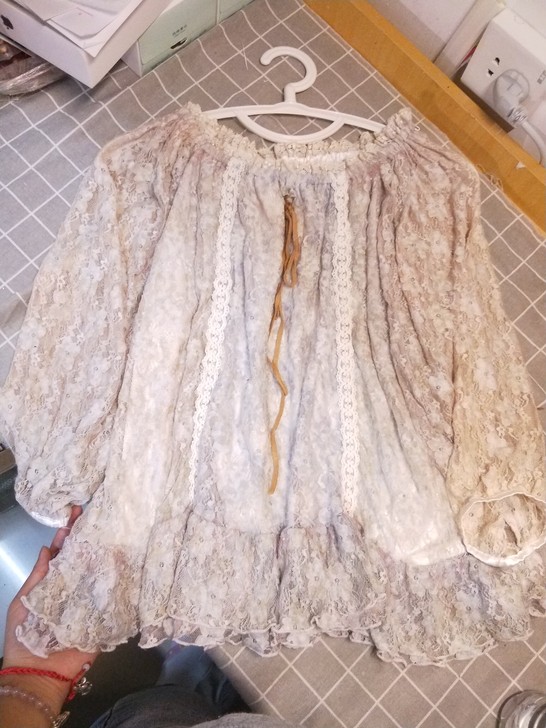 日单JOYLIFE重工蕾丝宫廷风上衣Vin...