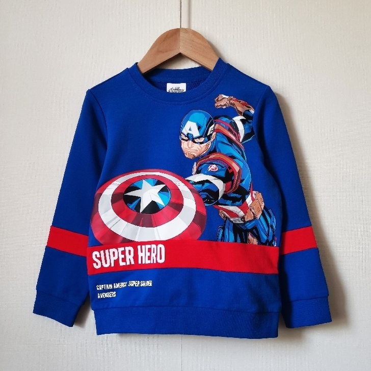 安踏儿童宝宝漫威系列动漫棉针织小童上衣宝宝...