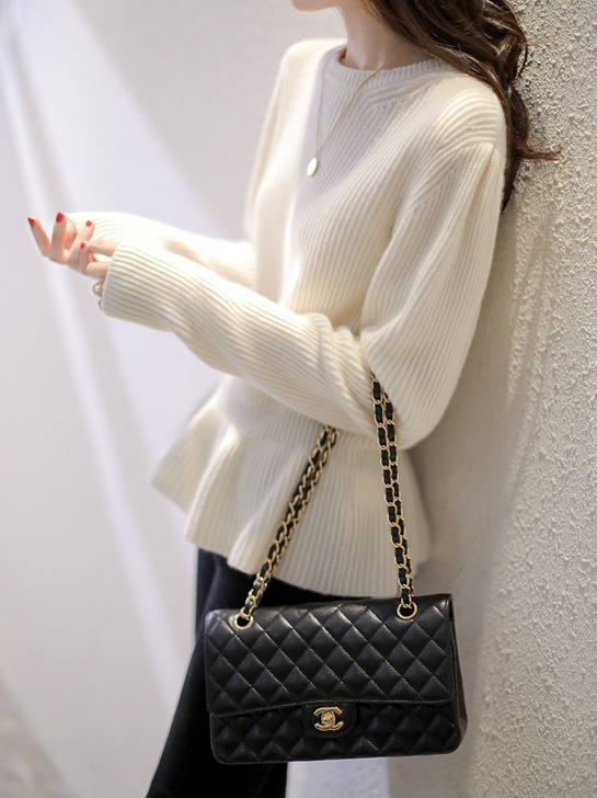 羊绒衫女纯羊绒温柔甜美2020秋冬新款圆领...