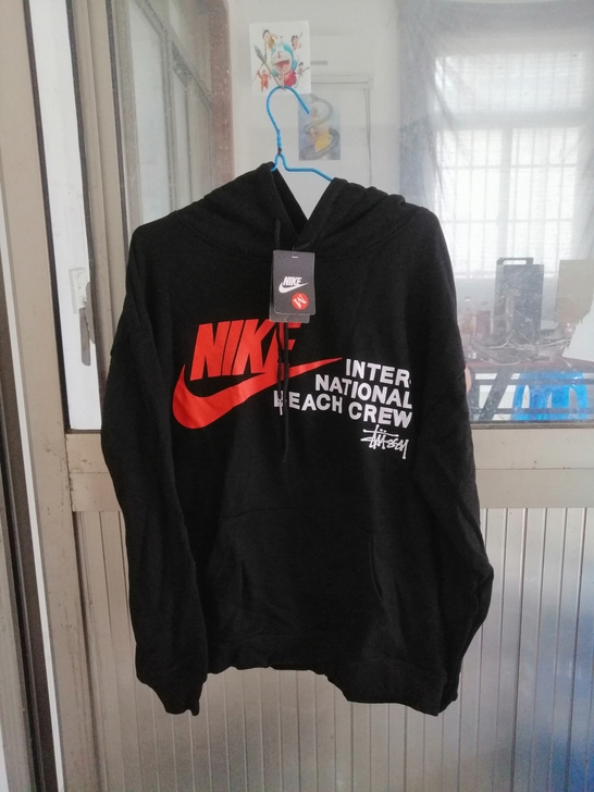 Nike耐克印花连帽卫衣男秋季宽松纯棉情侣装套头长袖T恤女上 Nike耐克印花连帽卫衣男秋季宽松纯棉情侣装套头长袖T恤女上