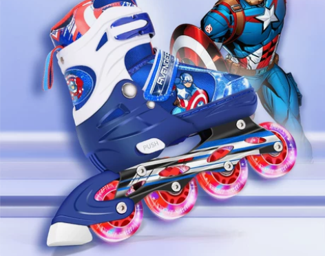 【天猫双12】迪士尼轮滑鞋儿童溜冰鞋全套装...