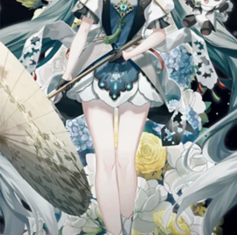 初音miku未来有你5周年个性装扮，白框2...