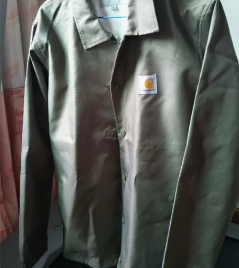 Carharrt军绿教练夹克全新 M号 潮...