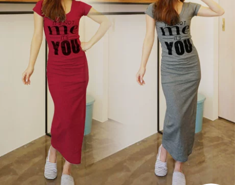 2022春秋韩版棉质短袖时尚背心连衣裙印花...